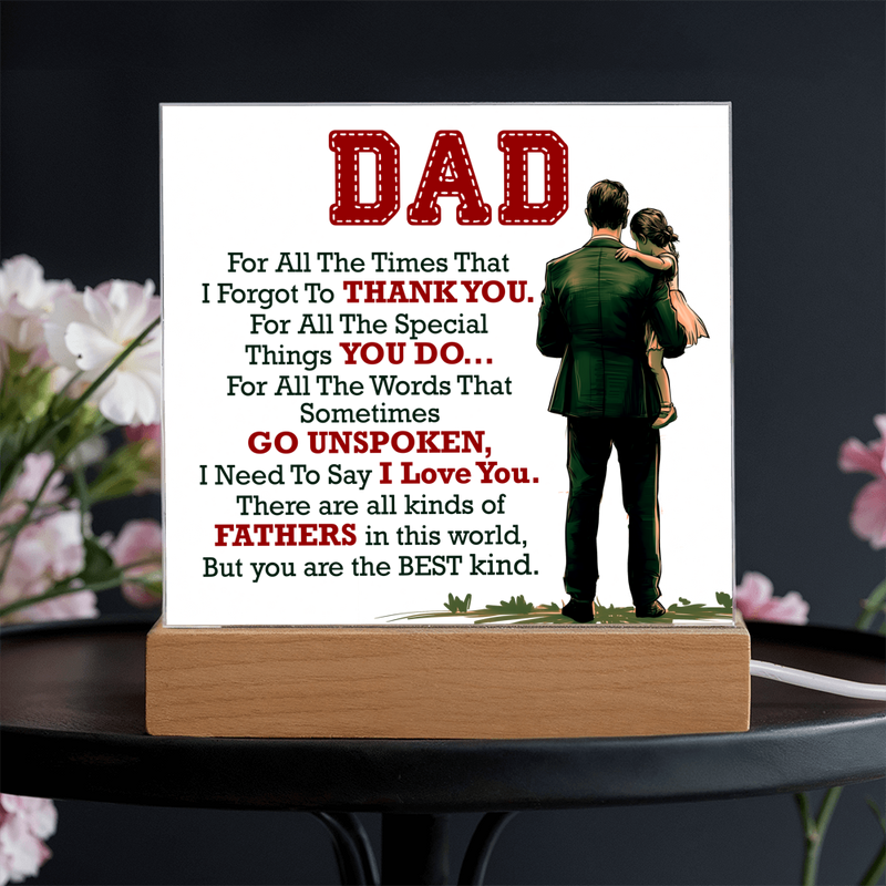 Thank You Dad - Acrylic Square